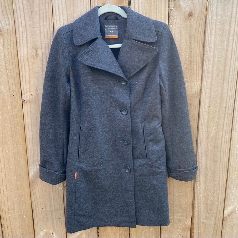Icebreaker Women’s XS Longline Skyline Trench Coat